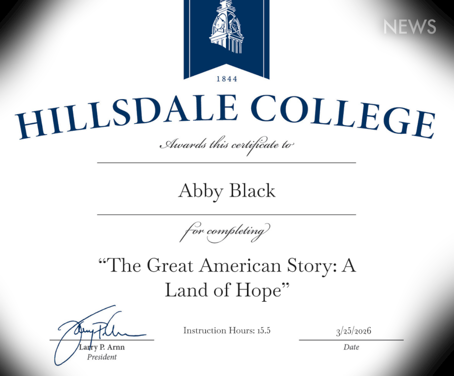 I Completed Hillsdale College's Course on The Great American Story