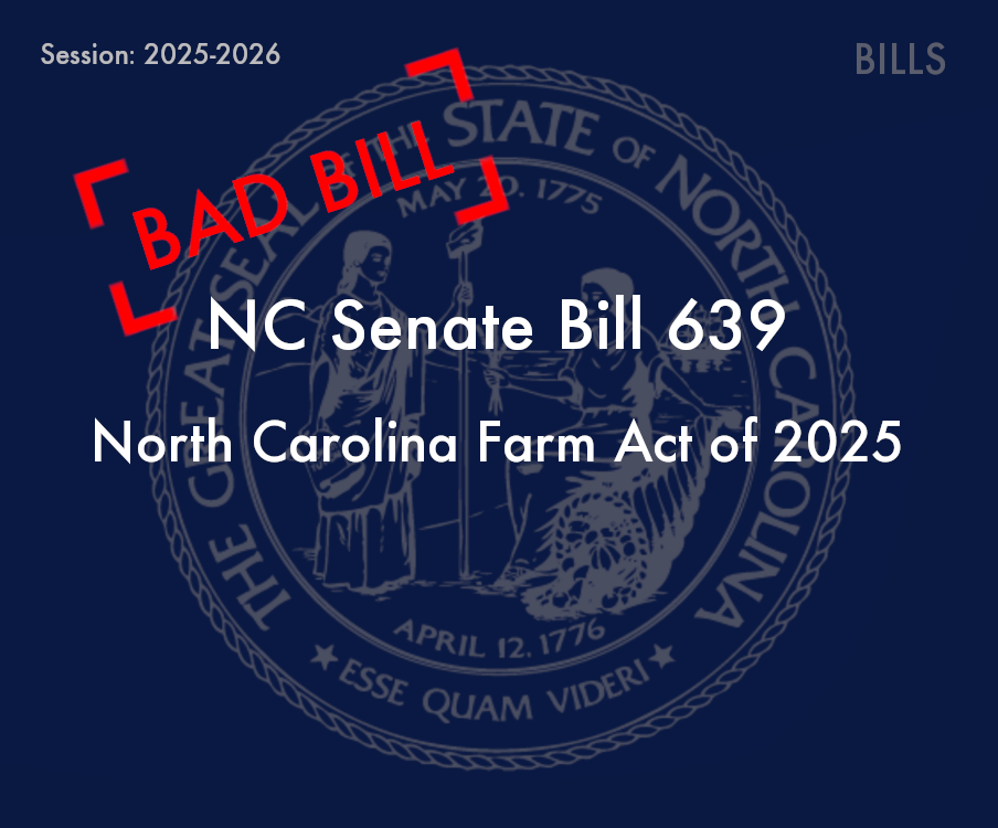 NC Senate Bill 639